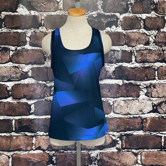 Gap Tank Top Blue Black Workout Yoga Athleisure Small - Picture 12 of 12